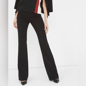 White House black market seasonless flare leg black pants trousers slacks 4R